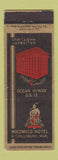 Matchbook Cover - Wicomico Hotel Salisbury MD