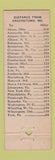 Matchbook Cover - Savoy Restaurant Hagerstown MD WEAR