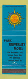 Matchbook Cover - Park University Motel College Park MD WEAR