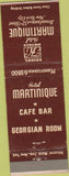 Matchbook Cover - Hotel Martinique New York City