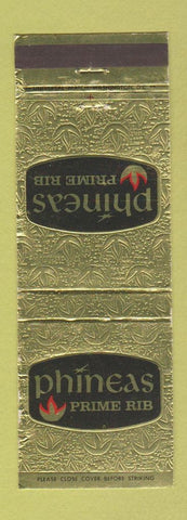 Matchbook Cover - Phineas Prime Rib Rockville MD