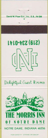 Matchbook Cover - Morris Inn Notre Dame IN South Bend