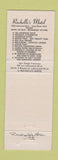 Matchbook Cover - Rochelle's Restaurant Long Beach CA