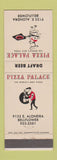 Matchbook Cover - Pizza Palace Bellflower CA WEAR