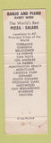Matchbook Cover - Pizza Palace Bellflower CA WEAR