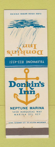 Matchbook Cover - Donkin's Inn Marina Del Mar CA