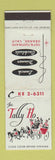 Matchbook Cover - Tally Ho Restaurant Orange CA