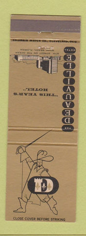 Matchbook Cover - Deauville Hotel Miami Beach FL