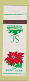 Matchbook Cover - Surf Club Miami Beach FL