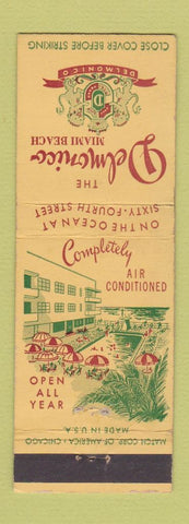 Matchbook Cover - Delmonico Miami Beach FL
