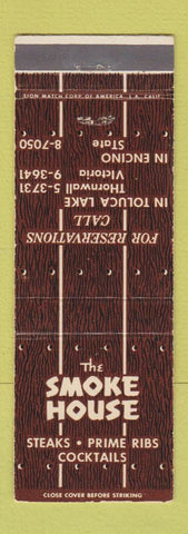 Matchbook Cover - Smoke House Encino Toluca Lake CA