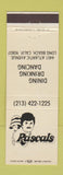Matchbook Cover - Rascals Restaurant Long Beach CA
