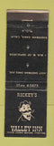Matchbook Cover - Rickey's Valley Inn Sherman Oaks CA