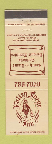 Matchbook Cover - Valley Forge Inn Encino CA