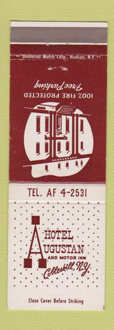 Matchbook Cover - Hotel Augustan Cobleskill NY