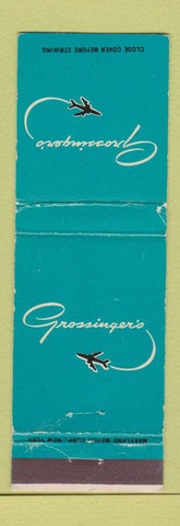 Matchbook Cover - Grossinger's Grossinger NY WEAR
