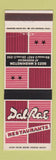 Matchbook Cover - Dal Rae Restaurants Pico Rivera CA