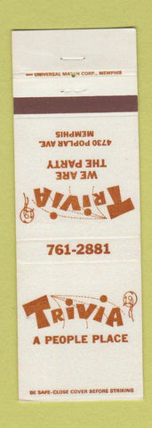 Matchbook Cover - Trivia Memphis TN