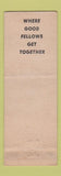 Matchbook Cover - Blackstone Club Portland OR