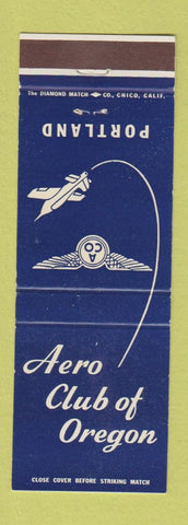 Matchbook Cover - Areo Club of Portland OR