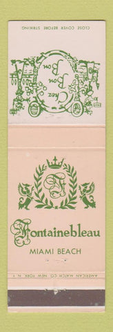 Matchbook Cover - Chez Bon Bon Fontainebleau Miami Beach FL