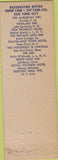 Matchbook Cover - Thayer West Point Hotel West Point NY Federal