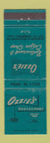 Matchbook Cover - Ozzie's Restaurant City of Commerce CA WEAR