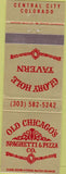 Matchbook Cover - Old Chicago's Spaghetti Pizza Co Central City CO