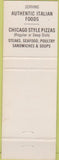 Matchbook Cover - Old Chicago's Spaghetti Pizza Co Central City CO