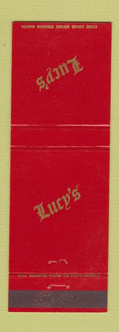 Matchbook Cover - Lucy's Restaurant Long Beach CA