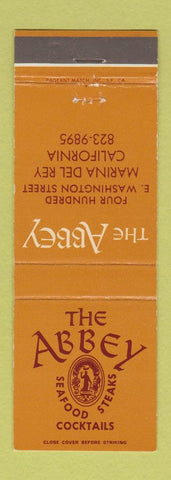 Matchbook Cover - The Abbey Restaurnt Marina Del Rey CA