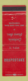 Matchbook Cover - Grapestake Bar? Carmichael CA WEAR
