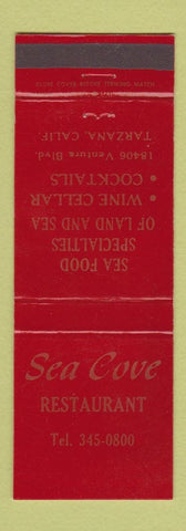 Matchbook Cover - Sea Cove Restaurant Tarzana CA