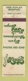 Matchbook Cover - Louie's Hamburgers Memphis TN WEAR