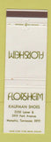 Matchbook Cover - Florsheim Shoes Kaufman Memphis TN