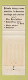 Matchbook Cover - Cafe St Clair Memphis TN WORN