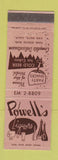 Matchbook Cover - Powell's Liquors Van Nuys CA Deli