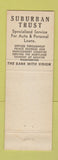 Matchbook Cover - Suburban Trust Company Hyattsville MD
