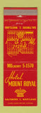 Matchbook Cover - Hotel Mount Royal Baltimore MD