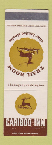 Matchbook Cover - Cariboo Inn Trail Room Okanogan WA