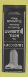 Matchbook Cover - Hotel Bellingham WA WEAR