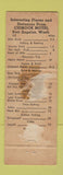 Matchbook Cover - Best Western Chinook Motel Port Angeles WA WEAR
