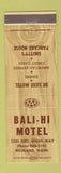 Matchbook Cover - Bali Hi Motel Richland WA