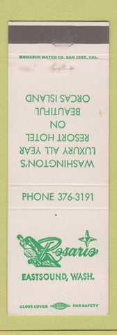 Matchbook Cover - Rosaris Eastsound WA Hotel