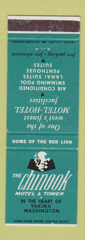 Matchbook Cover - Chinook Motel Tower Yakima WA