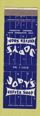 Matchbook Cover - Jody's Coffee Shop Torrance CA