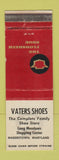 Matchbook Cover - Florsheim Shoes Vaters Hagerstown MD
