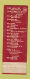 Matchbook Cover - Winthrop Hotel Tacoma WA WORN