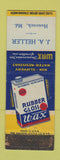 Matchbook Cover - Rubber Gloss Wax JA Heller Hancock MD WORN