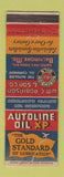 Matchbook Cover - Autoline oil Robinson Baltimore MD